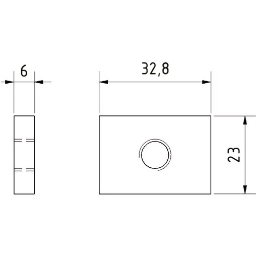 Ecrou coulissant M8 pour rails 38/41